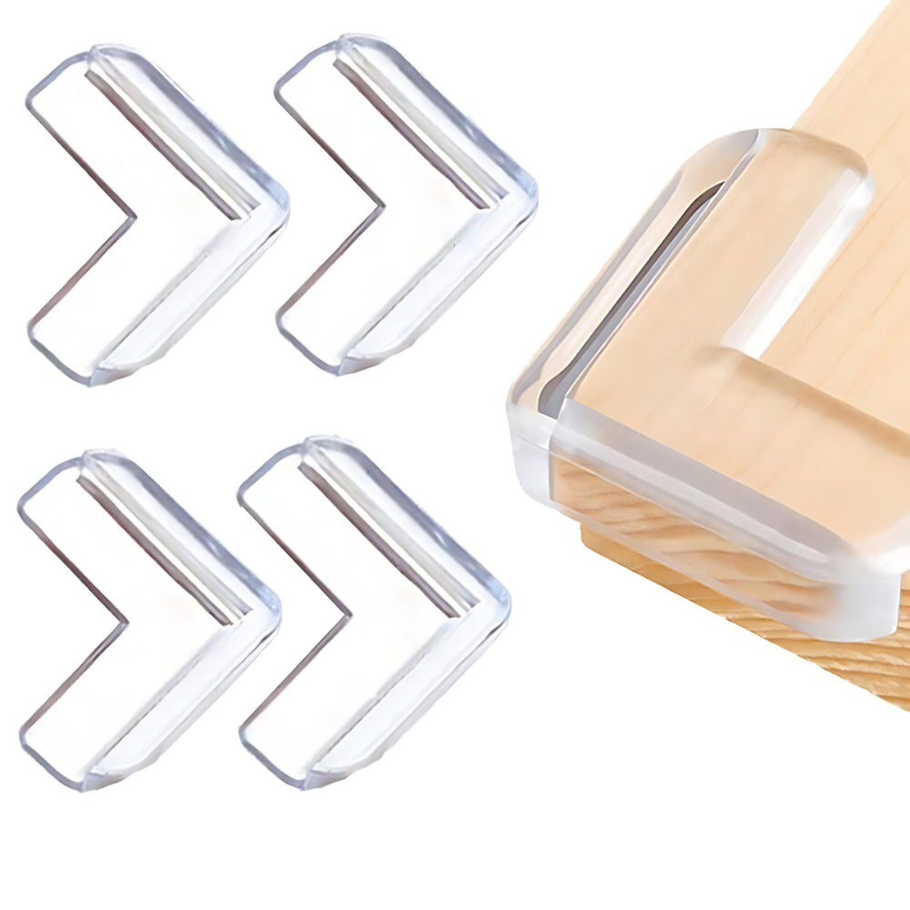 Eckenschutz, transparent, 4 Stück - Bodesuuri