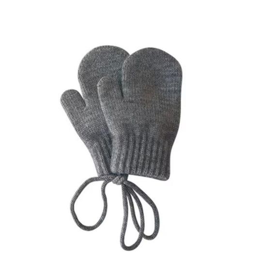 Alpakawolle Handschuhe (1-4 Jahre), Anthrazit - Bodesuuri