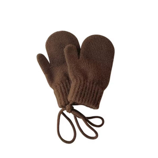 Alpakawolle Handschuhe (1-4 Jahre), Cacao - Bodesuuri