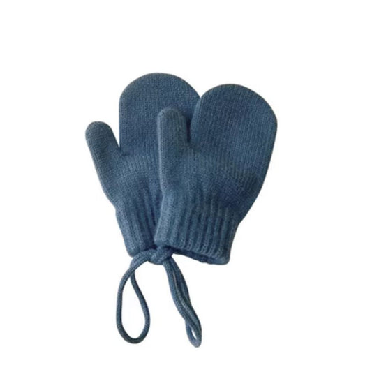 Alpakawolle Handschuhe (1-4 Jahre), Dunkelblau - Bodesuuri