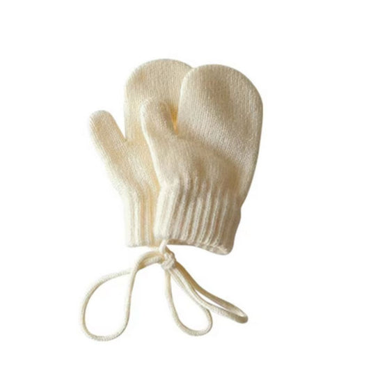 Alpakawolle Handschuhe (1-4 Jahre), Off-White - Bodesuuri