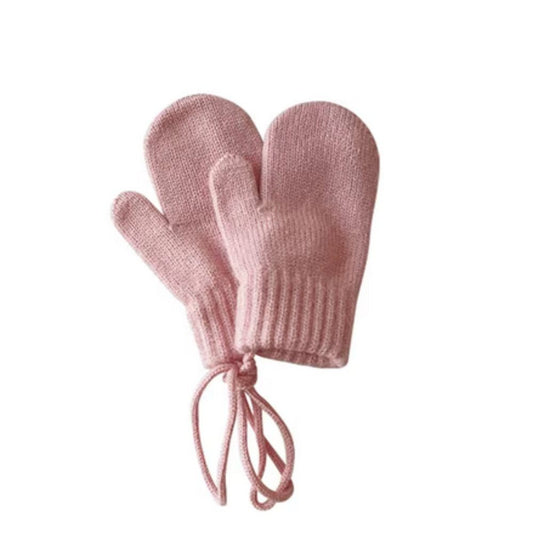 Alpakawolle Handschuhe (1-4 Jahre), Rosa - Bodesuuri