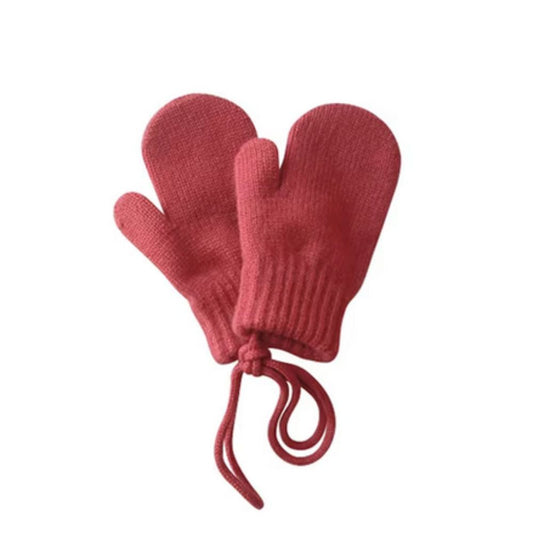 Alpakawolle Handschuhe (1-4 Jahre), Wassermelone - Bodesuuri