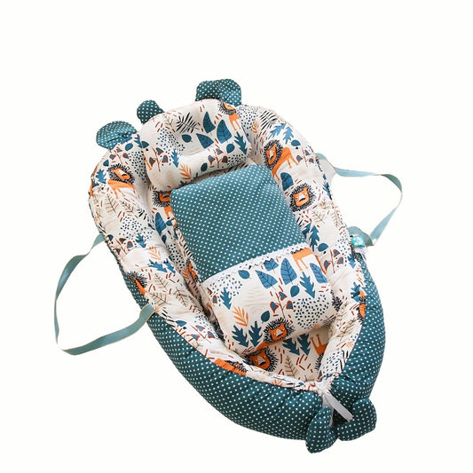 Baby Kuschelnestchen/ Bettnestchen mit Kissen und Decke, Löwe - Bodesuuri
