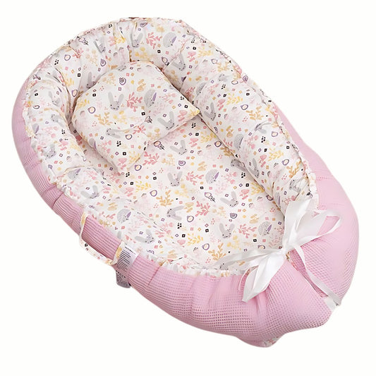 Baby Kuschelnestchen mit abnehmbaren Kissen, Kaninchen - Bodesuuri