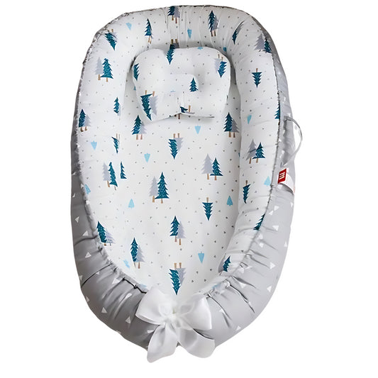 Baby Kuschelnestchen mit abnehmbaren Kissen, Wald - Bodesuuri