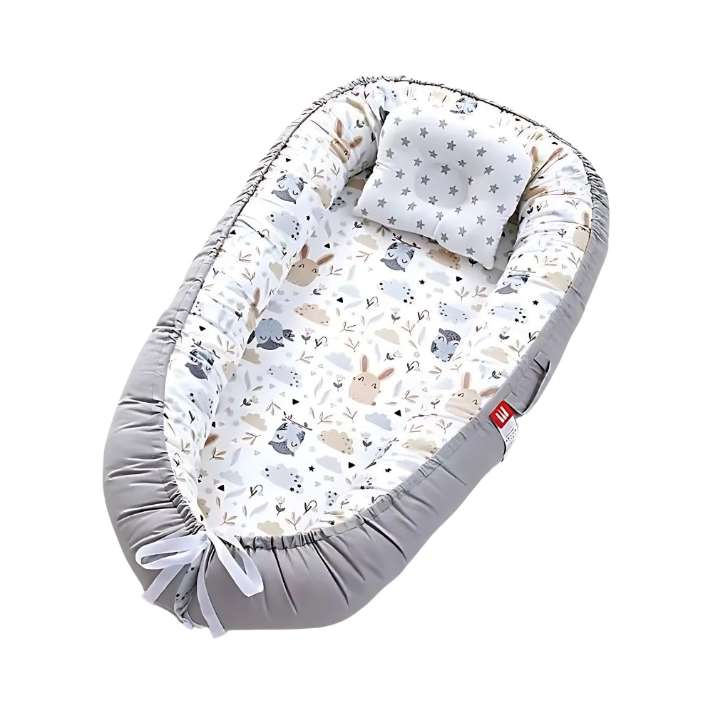 Baby Kuschelnestchen mit abnehmbaren Kissen, Waldfreunde - Bodesuuri