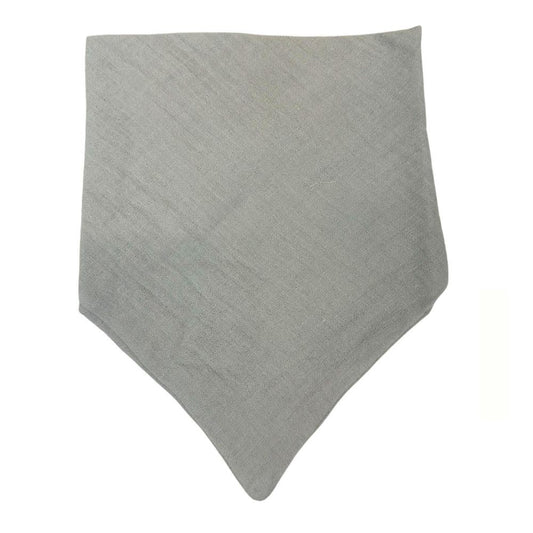 Bandana Halstuch aus Musselin Baumwolle, Grau - Bodesuuri
