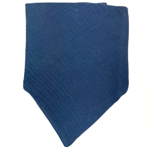 Bandana Halstuch aus Musselin Baumwolle, Navy - Bodesuuri
