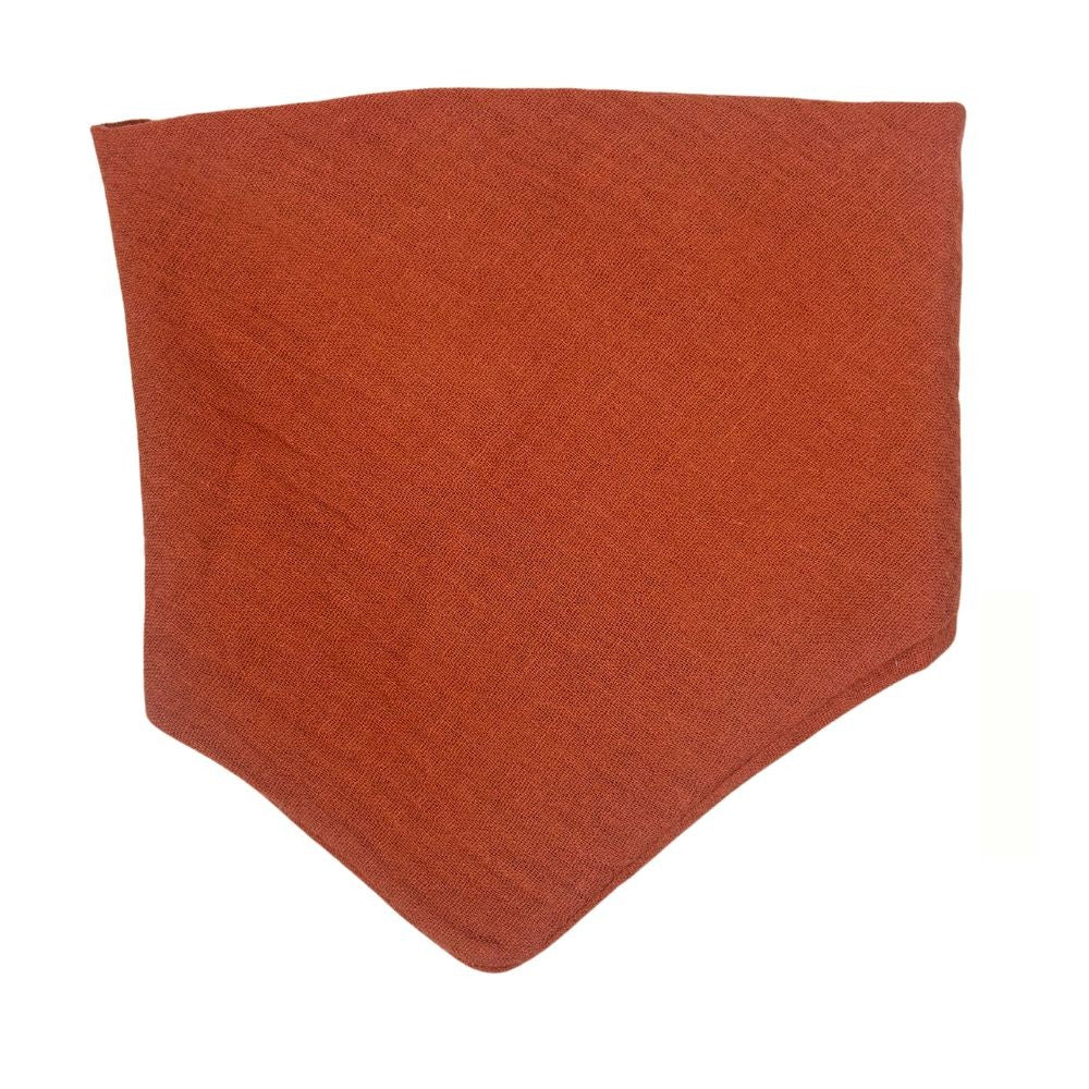 Bandana Halstuch aus Musselin Baumwolle, Rust - Bodesuuri