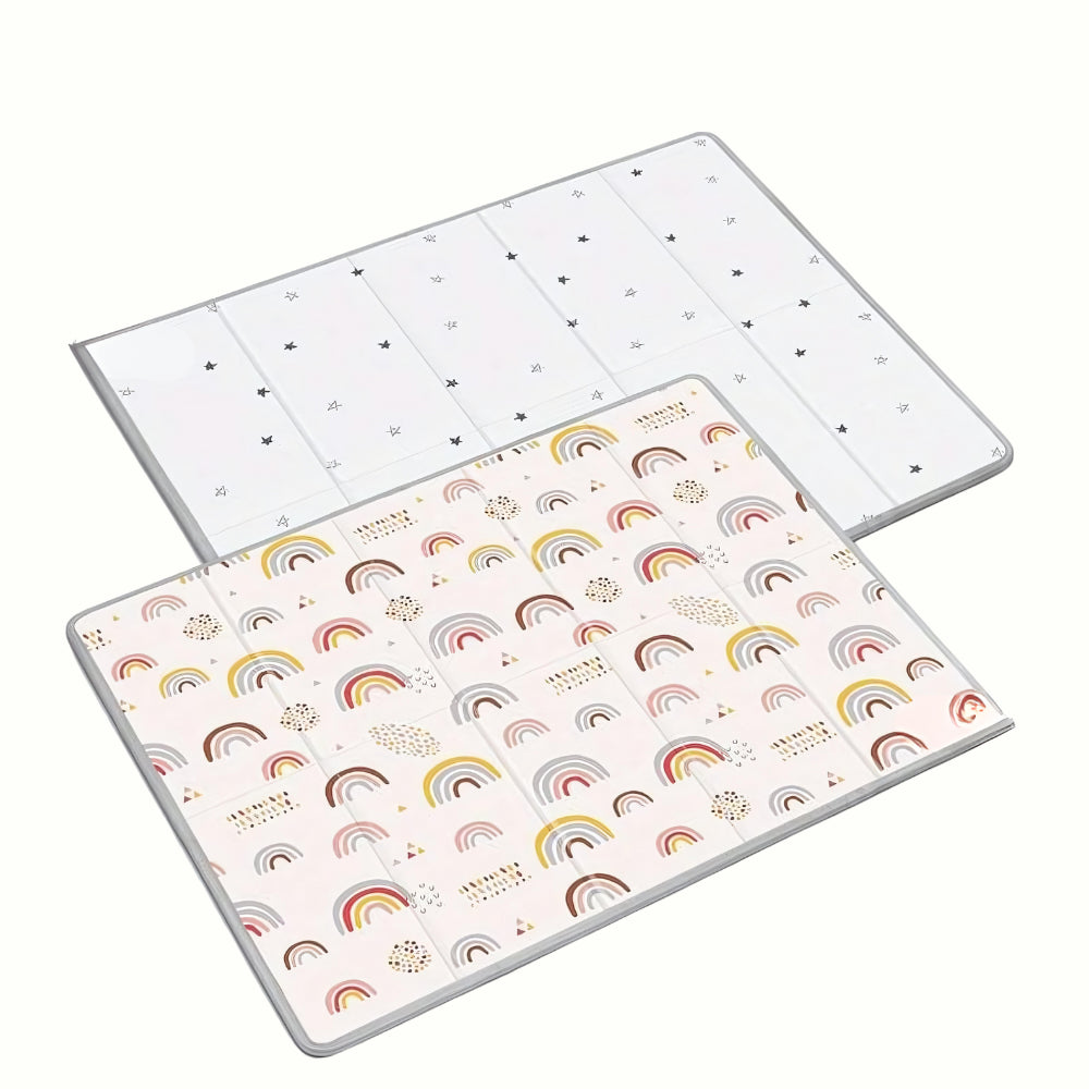 faltbare Spielmatte Regenbogen, 127 x 127 cm - Bodesuuri