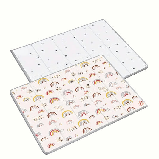 faltbare Spielmatte Regenbogen, 200 x 180 cm - Bodesuuri