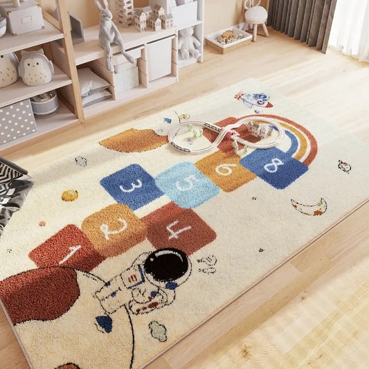 Himmel-und-Hölle Spielteppich, Astronaut (200x100cm)