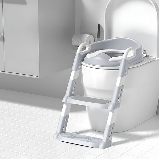 Kinder-Toilettensitz / Baby-Töpfchentrainings-Sitz mit Leiter