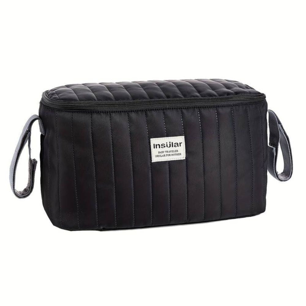 Kinderwagen Organizer, gesteppt, Schwarz - Bodesuuri