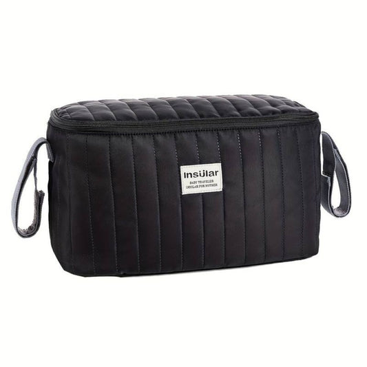 Kinderwagen Organizer, gesteppt, Schwarz - Bodesuuri