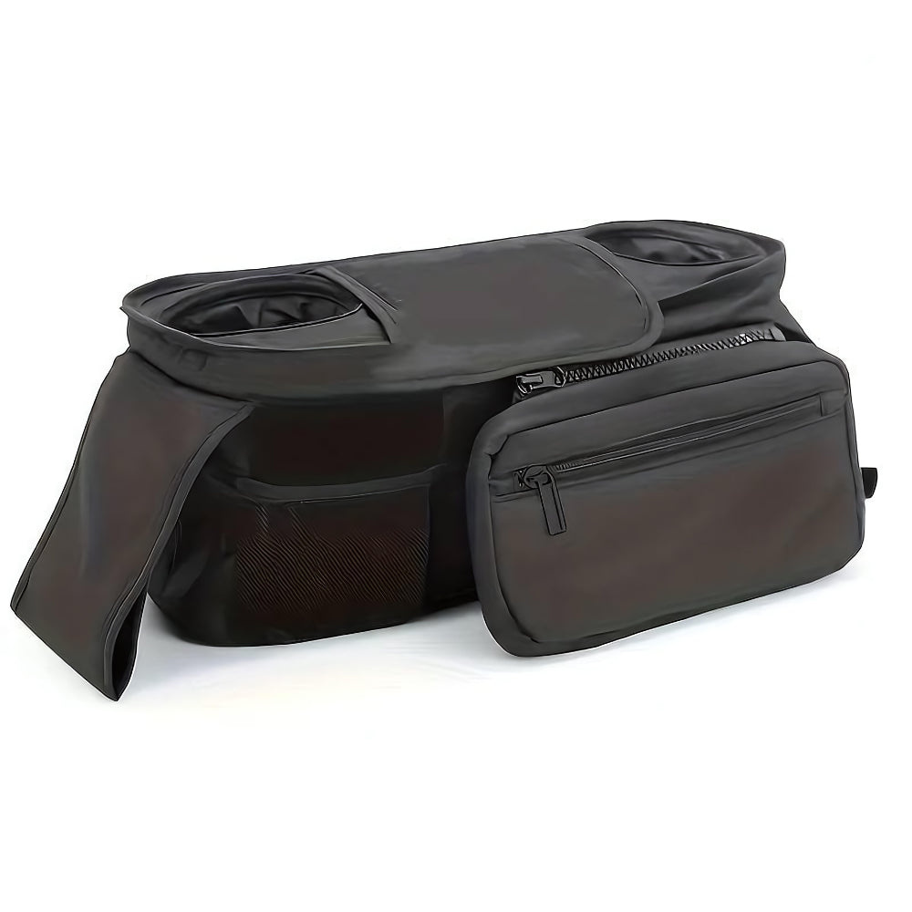 Kinderwagen Organizer mit abnehmbaren Necessaire, Schwarz - Bodesuuri