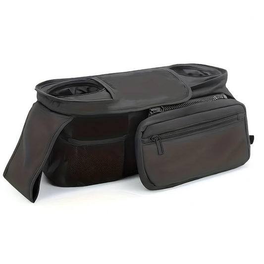Kinderwagen Organizer mit abnehmbaren Necessaire, Schwarz - Bodesuuri