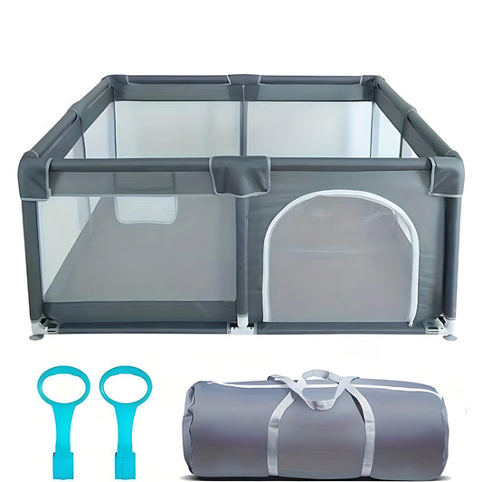 Laufgitter/ Laufstall, Grau (120 x 120 cm) - Bodesuuri