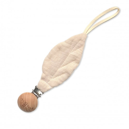 Schnullerkette Leaf, Natural - Bodesuuri