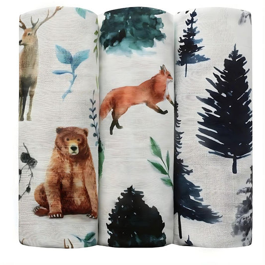 Mulltuch Swaddles (3er-Pack), Wald - Bodesuuri