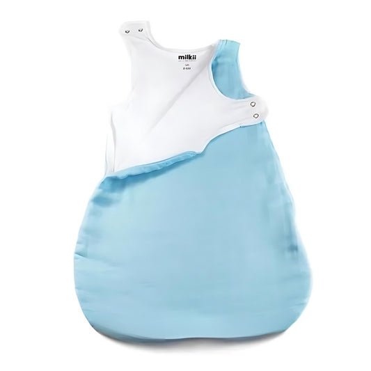 Schlafsack aus Musselin-Baumwolle, Himmelblau - Bodesuuri