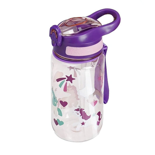Strohhalm-Flasche, 500 ml, Einhorn